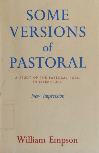 Cover for By William Empson Some Versions of Pastoral (New Directions Paperbook) (First Printing) [Paperback]
