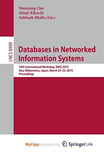 Cover for Databases in Networked Information Systems