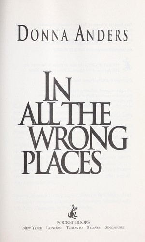 Cover for In all the wrong places