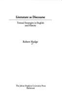 Cover for Literature as Discourse: Textual Strategies in English and History (Parallax: Re-visions of Culture and Society)