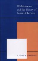 Cover for Wh-movement and the theory of feature-checking
