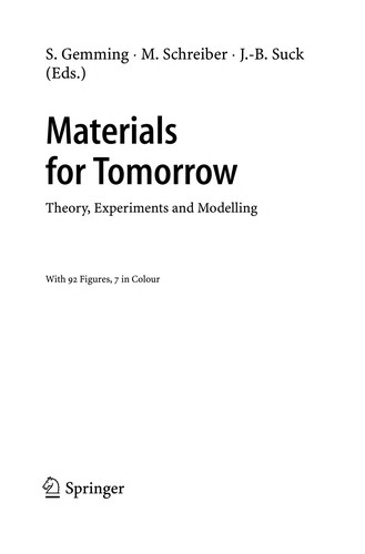 Cover for Materials for tomorrow
