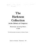 Cover for The Harkness Collection in the Library of Congress