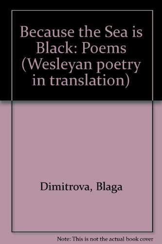 Cover for Because the sea is black