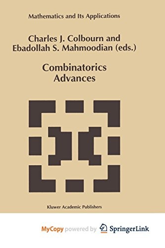 Cover for Combinatorics Advances