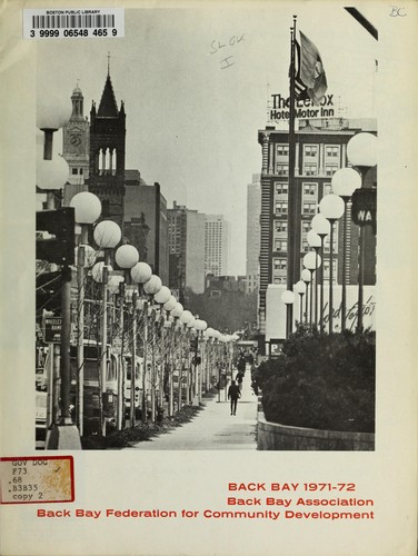Cover for Back bay