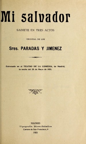 Cover for Mi salvador