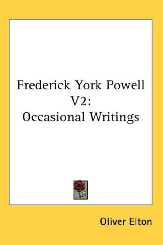 Cover for Frederick York Powell V2