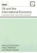 Cover for Oil and the international economy