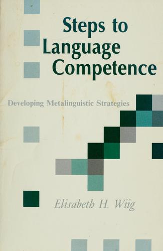 Cover for Steps to language competence