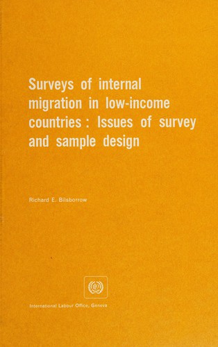 Cover for Surveys of internal migration in low-income countries