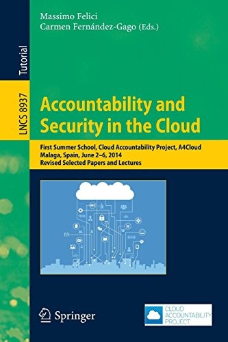 Cover for Accountability and Security in the Cloud