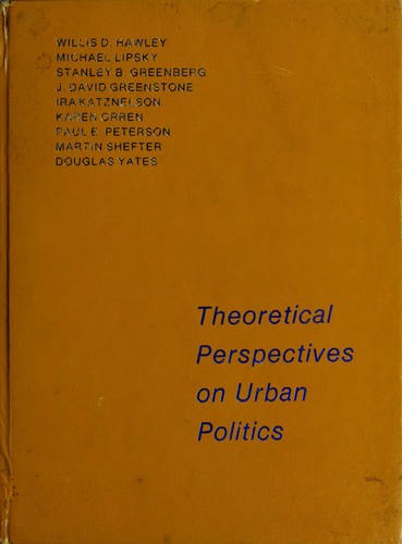 Cover for Theoretical perspectives on urban politics