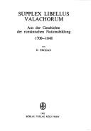 Cover for Supplex Libellus Valachorum