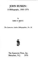 Cover for John Ruskin