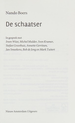 Cover for De schaatser