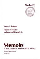 Cover for Topics in Fourier and Geometric Analysis