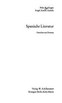 Cover for Spanische Literatur