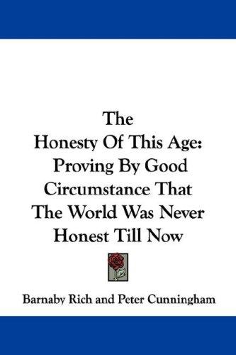Cover for The Honesty Of This Age