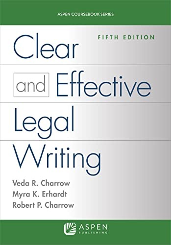 Cover for Clear and Effective Legal Writing