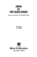 Cover for India at the cross-roads