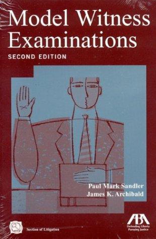 Cover for Model Witness Examinations