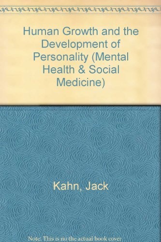 Cover for Human growth and the development of personality