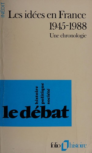 Cover for Les idées en France, 1945-1988
