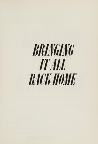 Cover for Bringing it all back home