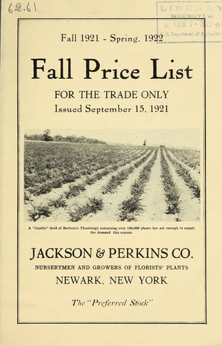 Cover for Fall 1921-spring, 1922