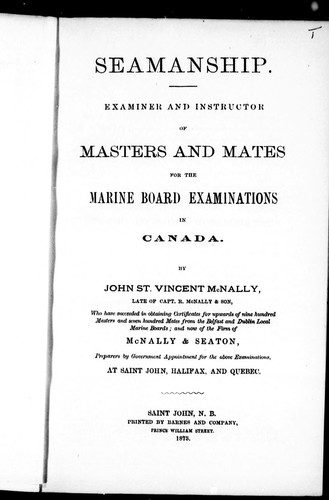 Cover for Seamanship