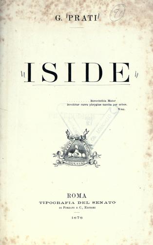 Cover for Iside