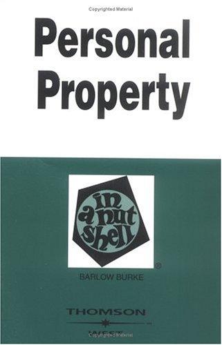 Cover for Personal property in a nutshell