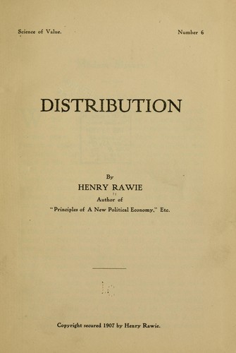 Cover for Distribution