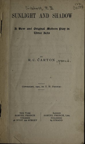 Cover for Sunlight and shadow