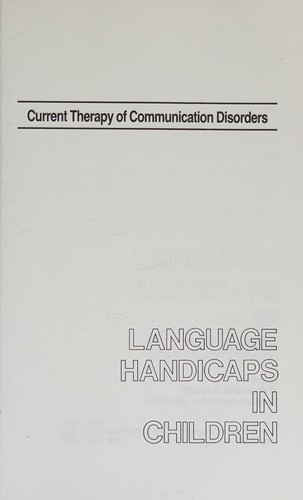 Cover for Language Handicaps in Children