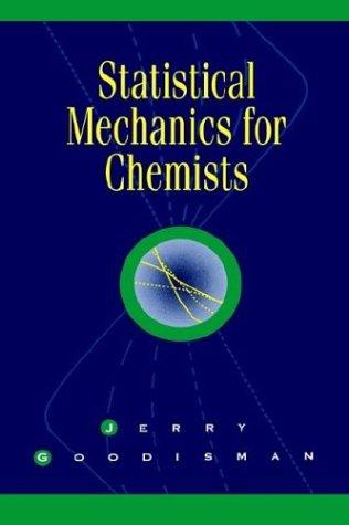 Cover for Statistical mechanics for chemists