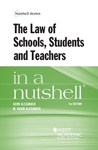 Cover for The law of schools, students and teachers in a nutshell
