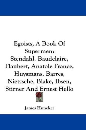 Cover for Egoists, A Book Of Supermen