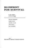 Cover for Blueprint for survival