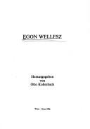 Cover for Egon Wellesz