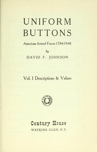 Cover for Uniform buttons