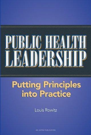Cover for Public Health Leadership