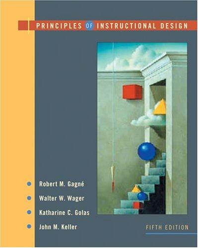 Cover for Principles of instructional design