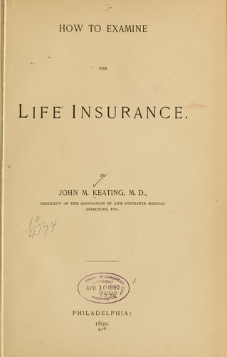 Cover for How to examine for life insurance
