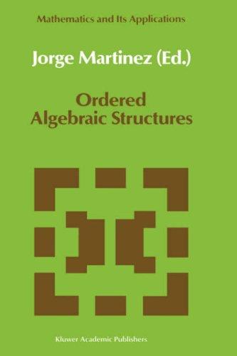 Cover for Ordered algebraic structures