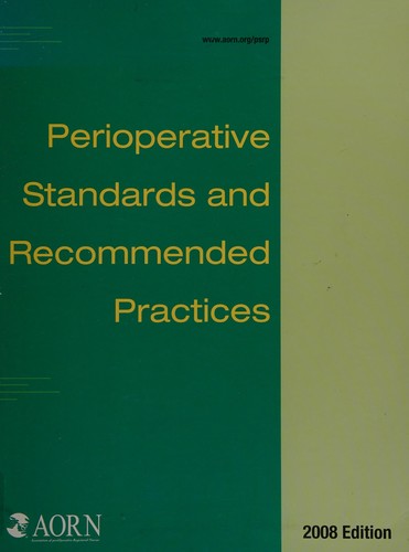 Cover for Perioperative standards and recommended practices