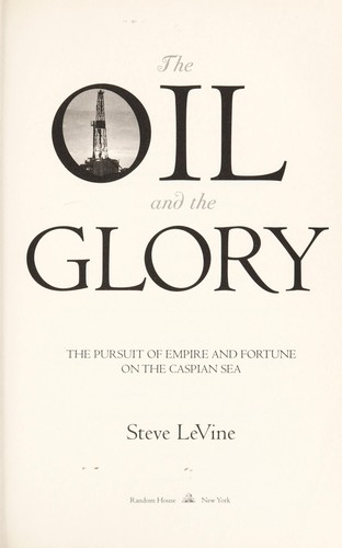 Cover for The oil and the glory