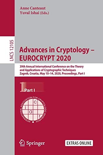 Cover for Advances in Cryptology – EUROCRYPT 2020