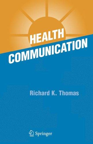 Cover for Health Communication